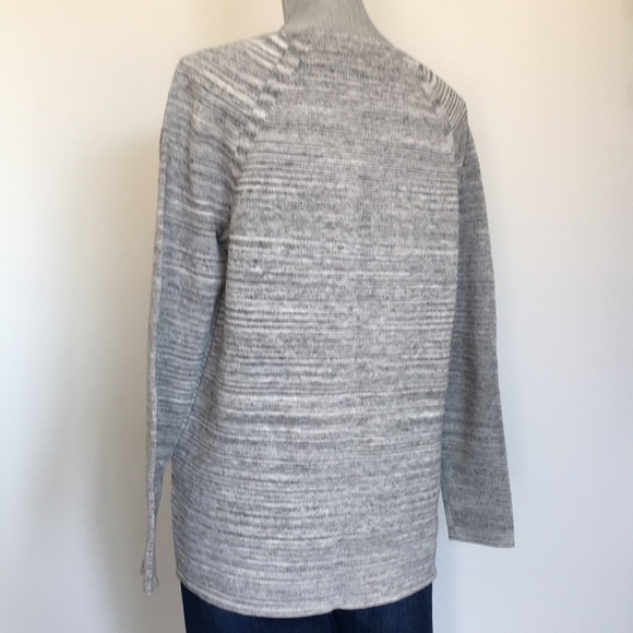 Lou & Grey Spacedye Hi-Lo Hem Pullover Sweater, size Medium 🖤 - Picture 8 of 13